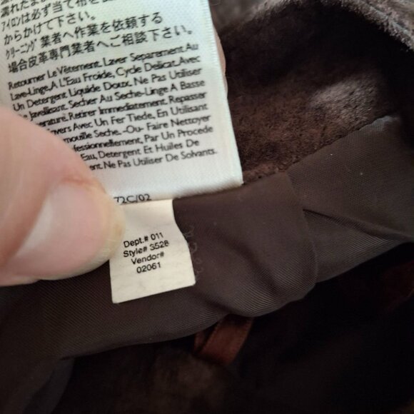 Eddie Bauer Vintage Seattle Suede Skirt Washable Leather Size 6 Brown - Picture 8 of 11